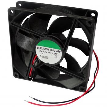 AERZETIX: Ventilador para PC ordenador de sobremesa 12V 92x92x25mm 87,55m3/h 34dBA 3000rpm 28AWG