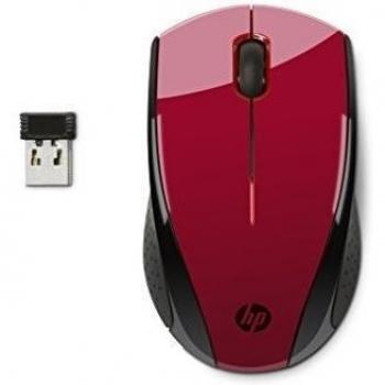 HP X3000 - Ratón inalámbrico, rojo