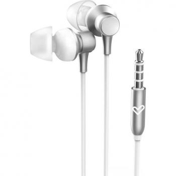Energy Sistem Metallized Auriculares con Cable - Microfono Integrado - Control de Volumen - Color Blanco