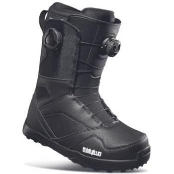 Thirtytwo STW Double Boa Black 270 - Botas de snowboard, sistema de ajuste doble Boa, diseño negro, flexibilidad suave, comodidad y soporte para principiantes y riders intermedios