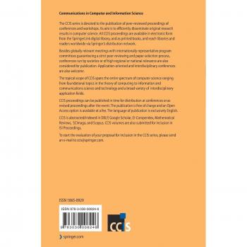 ICT Innovations 2018. Engineering and Life Sciences: 10th International Conference, ICT Innovations 2018, Ohrid, Macedonia, September 17–19, 2018, ... in Computer and Information Science)