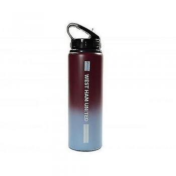 Botella de agua de aluminio West Ham United FC Fade Marrón/azul One Size
