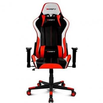 Drift DR175 Gaming Chair Red with Adjustable 2D Armrests and Lumbar Support