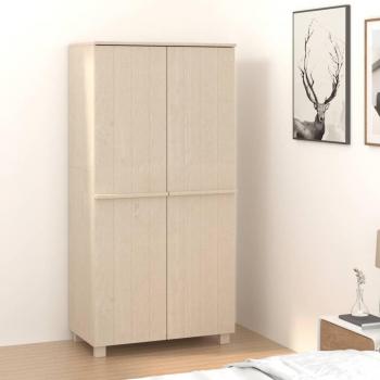 Armario de madera maciza de pino ámbar 89x50x180 cm HAMAR