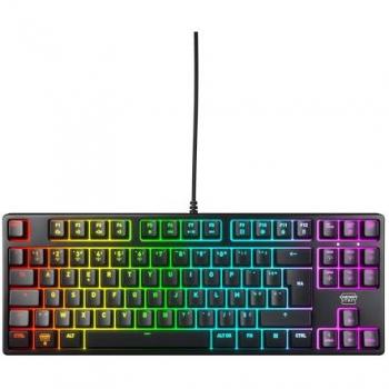 Teclado Gaming Mecánico CHERRY XTRFY K4V2 TKL RGB con Iluminación, Disposición AZERTY, Switches MX2A Red, Negro