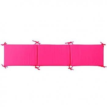 Pirulos 43400519 - Protector para cuna, color blanco y fresa
