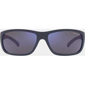 Arnette Matte Blue/Dark Grey Water Sunglasses, Rectangle Mens, Blue male, Sizes: ONE SIZE