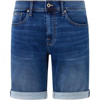 Pepe Jeans Men's Slim Fit Light Blue Denim Shorts