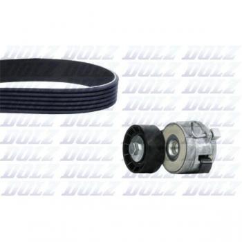 Kit de poleas DOLZ con correa de distribución SKD205A
