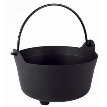 Caldera Decorativa Negra de 24cm para Halloween