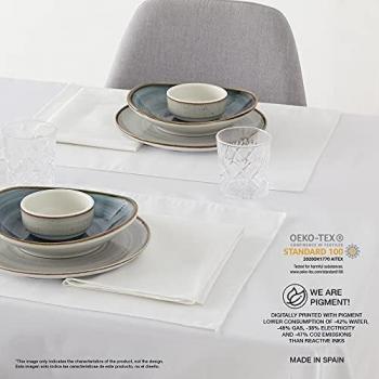 BELUM | Pack de 2 Unidades Mantel Individual 45x35 | Pack de 2 Salvamanteles Individual | Mantel 100% algodón resinado Antimanchas, 300 grs. | Mantel Antimanchas