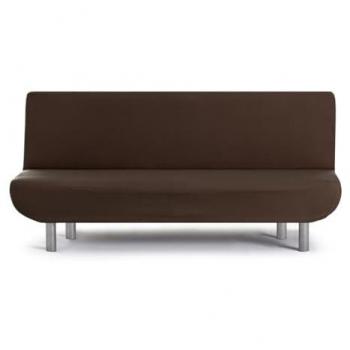 Funda sofá bielástica Clic-Clac Bronx Marrón 140 x 100 x 200 cm, mod/7 bronx 3 plazas