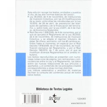 Instituciones de Inversión Colectiva. Ley y Reglamento