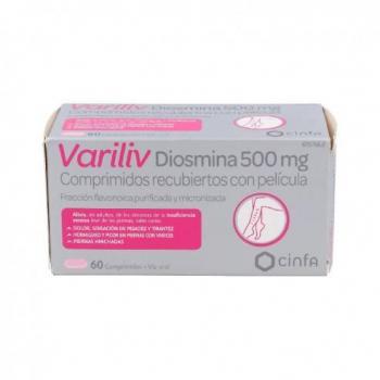 Variliv Diosmina 500 mg 60 Comprimidos Recubiertos
