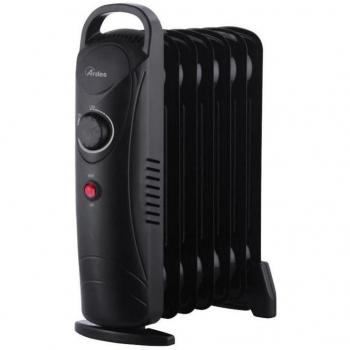 Radiador Eléctrico de Aceite Ardes OILO MINI2 800W - 7 Elementos Calentadores, Bajo Consumo, Compacto y Silencioso, Color Negro