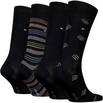 Pack de calcetines cortos Tommy Hilfiger para hombre - Giftbox Monogram Stripe, 4 pares