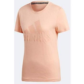 adidas Must Haves Badge of Sport - Camiseta para Mujer, Color Naranja, Mujer, Camisetas, EB3795, Albaricoque, Small
