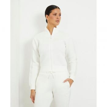 Guess Scuba Fabric Regular Fit Zip-Up Sweatshirt with Logo
