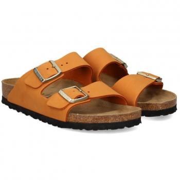 Sandalias planas Arizona de mujer en nobuck - Naranja Talla 41