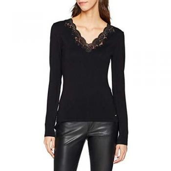Morgan 191-mbibi.n Camiseta de Manga Larga, Negro