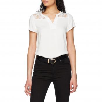 Vero Moda Vmabby S/s Top a, Camiseta sin Mangas para Mujer, Blanco