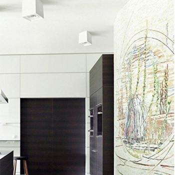 Aplique de Techo LED Aluminio Jaspe Blanco