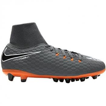 Nike Jr Hypervenom 3 Acad DF AG-Pro, Zapatillas de Deporte Unisex niño, Multicolor Dark Grey Total Oran 081, 33.5 EU
