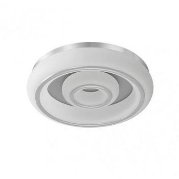 Plafón LED FABRILAMP Paris 2l 66w 3000-4000-6500k Blanco/plata 5610 Lm Regulable y con Memoria