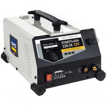 Arrancador GYS Startflash 120.24 CNT - Características: Capacidad de arranque de vehículos, diseño compacto y ligero, tecnología avanzada para un arranque rápido y seguro, protección contra sobrecarga y cortocircuito,