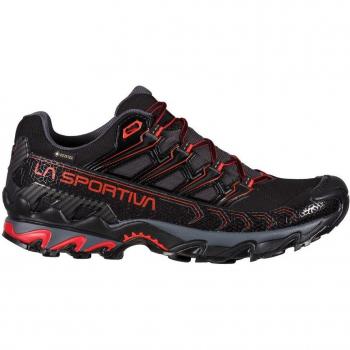 La Sportiva Zapatillas de montaña Ultra Raptor II GTX Black/Goji para hombre