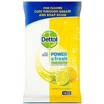 Dettol Complete Clean Citrus Zest Floor Wipes 15 Pieces