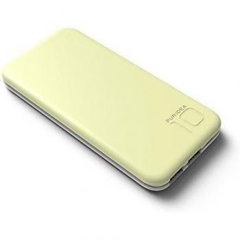 10000 mAh Cargador portátil, PURIDEA S2 Doble USB Batería Externa para Apple iPhone 4 5 6 Plus Samsung HTC Nokia LG Sony Blackberry, amarillo