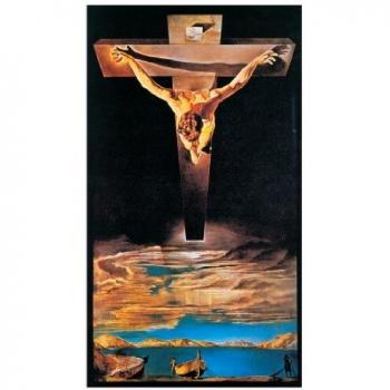 Panel Decorativo Moderno DALÍ - La Santificación de Juan a través de Cristo, 1951 - 41x73 cm, Listo para Colgar