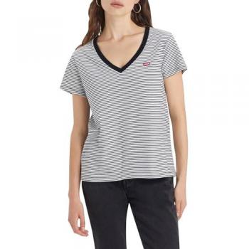 Camiseta de Mujer Levi's Perfect V-Neck 85341-0004, Casual, Algodón, Manga Corta, Talla XXS