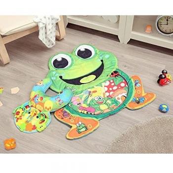 KIOKIDS MANTITA DE JUEGOS CON ALMOHADA Y FORMA DE RANITA