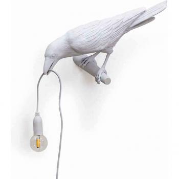Lámpara de pared LED Pájaro blanca mirando a la izquierda - Seletti