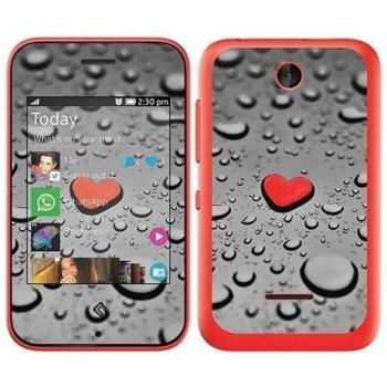 Royal adhesivo RS.106536 adhesivo para Nokia 230, diseño Heart as a Drain Drop