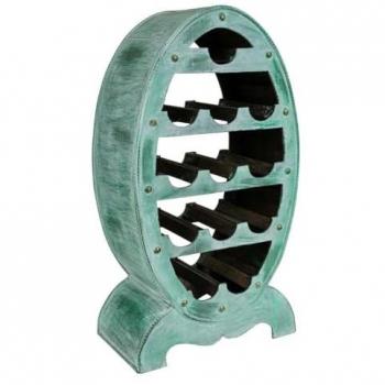 Botellero de Madera Verde Alexandra House Living 27 x 85 x 46 cm para 12 botellas