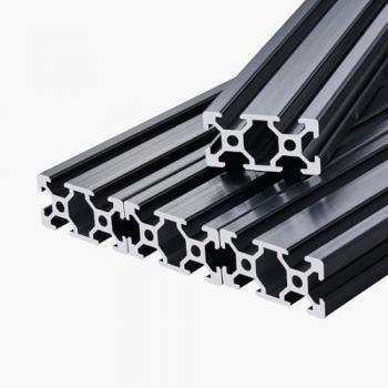 VEVOR 5-Pack 2040 Aluminum Extrusion Profiles, Anodized T-Slot Linear Rail, 1000mm, High Strength for 3D Printer and CNC Machine, Black