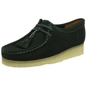 Clarks Originals Wallabee, Zapatos de Vestir para Mujer, Verde