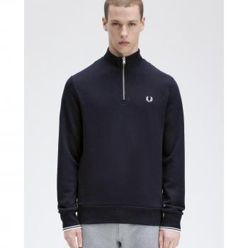 Fred Perry Men's Blue Half Zip Sweatshirt (3XL)