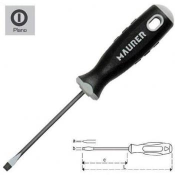 Destornillador Maurer Estampado 0,8x4,0x 40 mm.