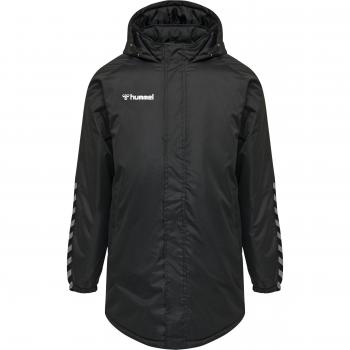 Chaqueta Hummel Authentic Bench para niños, color negro/blanco, talla 128