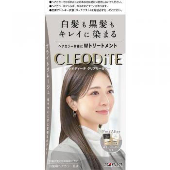DARIYA - Cleodite Cleary Gray Hair Color Bright Greige 72g+72ml