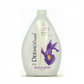 Dermomed Crema de Jabón Líquido para Manos Talco e Iris - Recarga 1000 ml