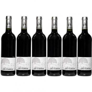 Vino tinto cosechero Vinos Tinto Recomendado Los Corzos Pack de 6 botellas de 750 ml - Total: 4500 ml