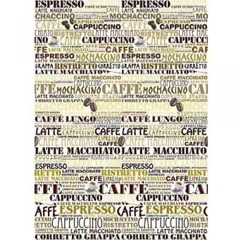 En la cafetería - Foto-papel pintado de papel tapiz 183 x 254 cm - 4 piezas de colour de pestaña son un paquete de pegamento y una cinta adhesiva e instrucciones de uso. Fabricado en Alemania.