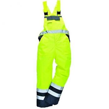 Peto de alta visibilidad bicolor Oxford 300D Clase 2 amarillo/azul marino tamaño S