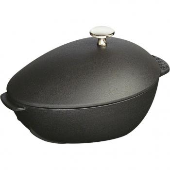 Staub - Cacerola de Hierro Fundido para Mejillones con Separador de Salsas