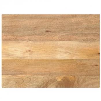 Tablero de mesa rectangular madera maciza mango 80x70x3,8 cm